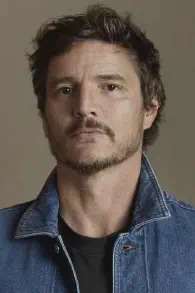 Pedro Pascal portrait 2025, seated at a panel