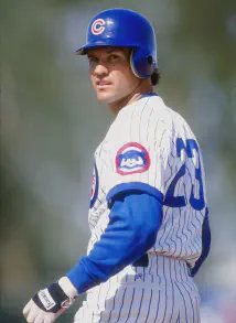 Ryne Sandberg fielding at Wrigley Field